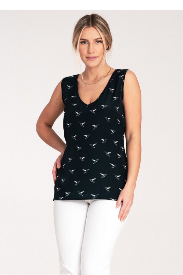 navy blue Blouse model 204314 Figl