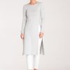 Grey Tunic in Women`s Blouses, Tunics with Spandex and Polyester