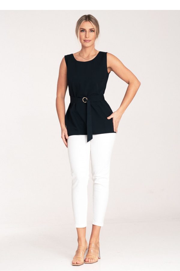 navy blue Blouse model 204322 Figl