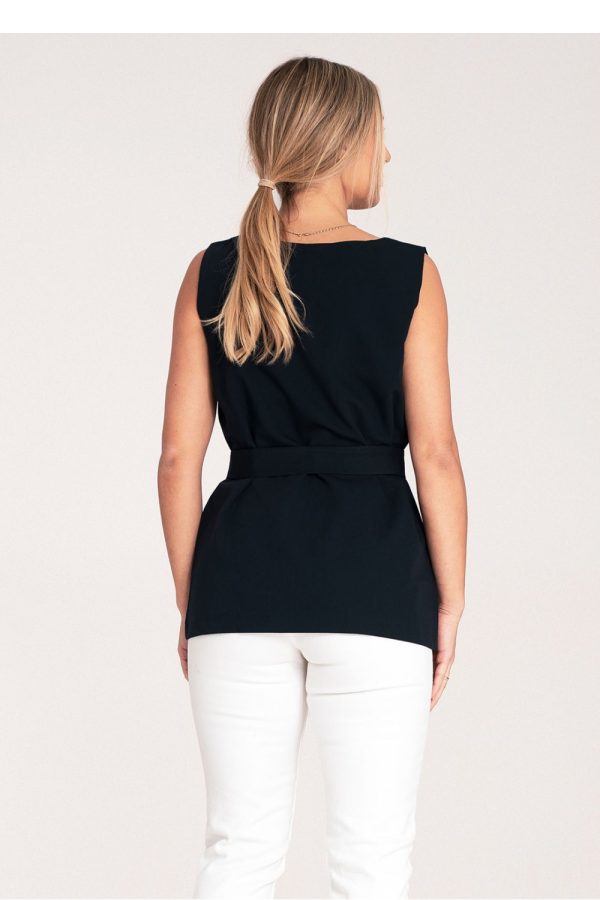 navy blue Blouse model 204322 Figl
