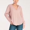 Beige Long Sleeve Shirt in Shirts For Women with Spandex and Polyester
