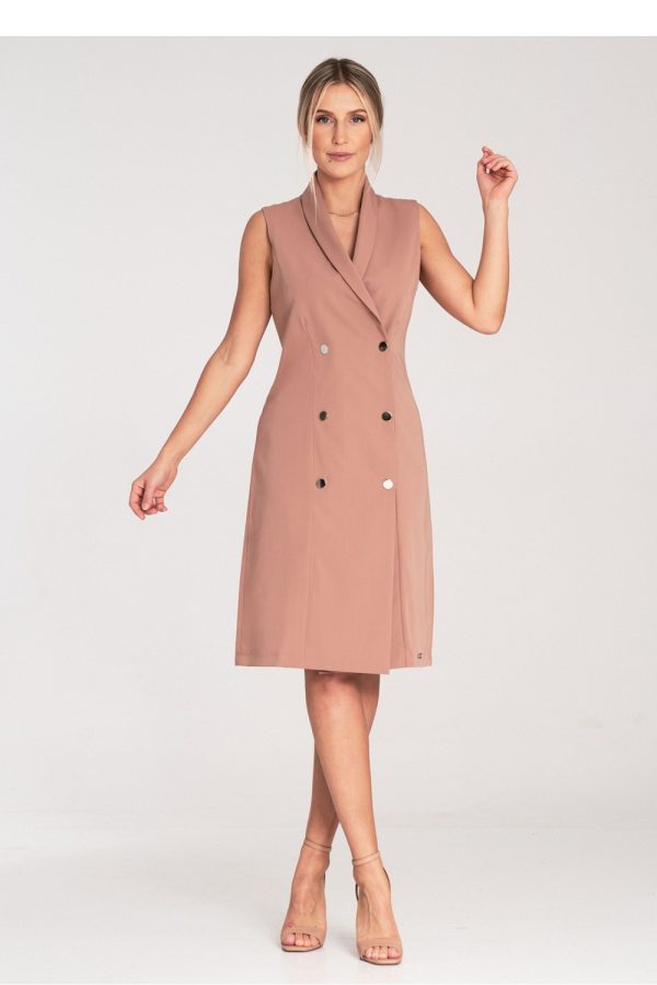beige Daydress model 204331 Figl