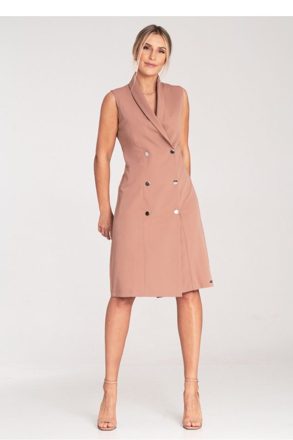 beige Daydress model 204331 Figl