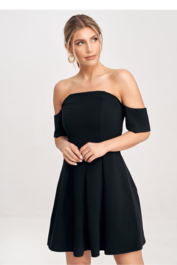 Black Evening Dress in Evening Dresses with Spandex, Polyester and Viscose