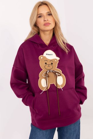 1051892 Violet Sweatshirt in Sweatshirts For Women with Polyester