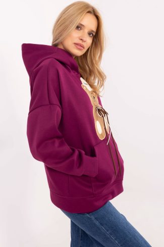 Violet Sweatshirt in Sweatshirts For Women with Polyester