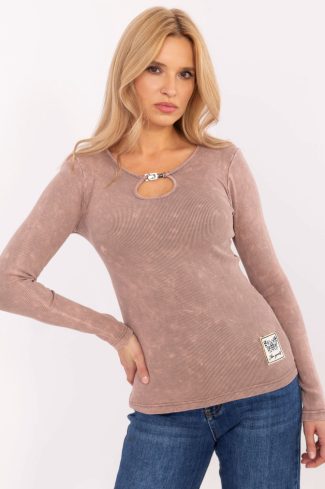 Pink Blouse in Women`s Blouses, Tunics with Cotton and Spandex