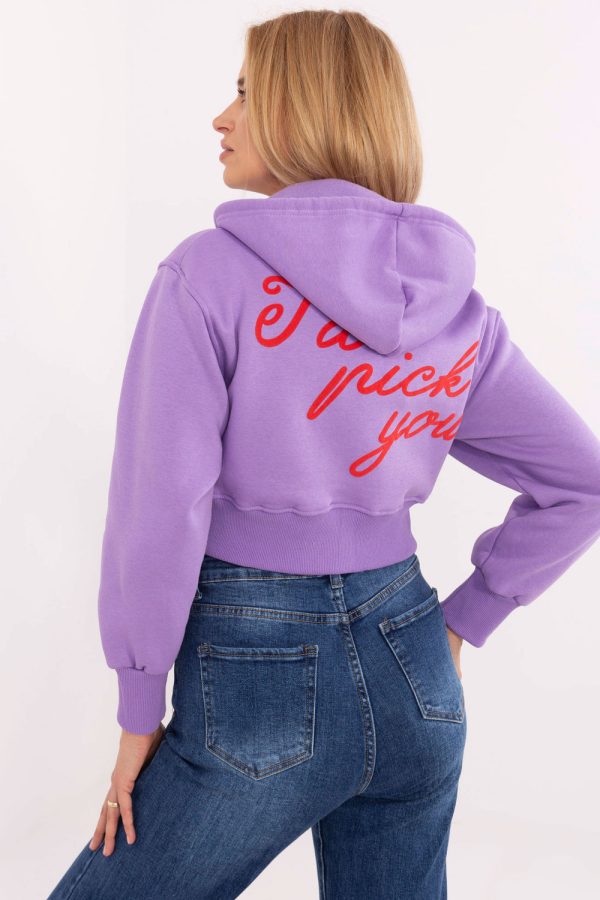 Violet Sweatshirt in Sweatshirts For Women with Cotton and Polyester