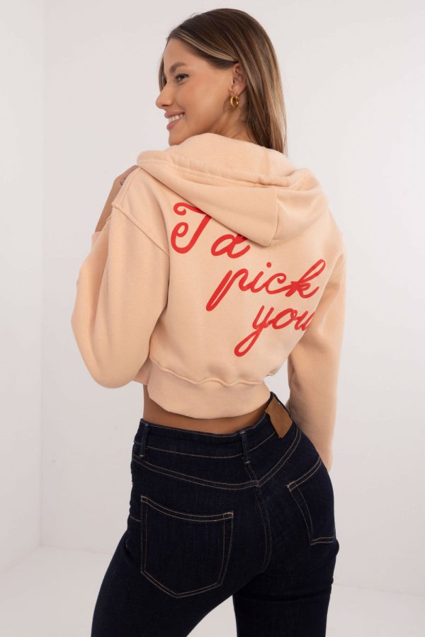 Brown Sweatshirt in Sweatshirts For Women with Cotton and Polyester