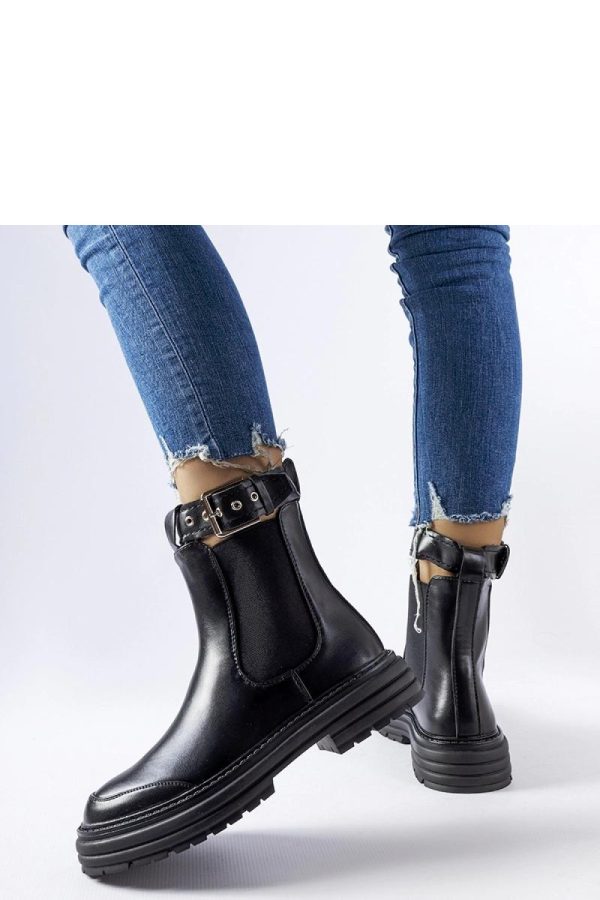 Black Boots in Women`s Ankle Boots & Booties with Fabric and Heel Height