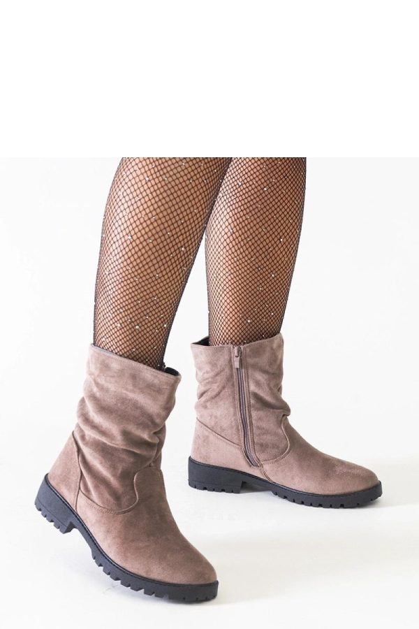 Brown Boots.Fabric and Heel Height