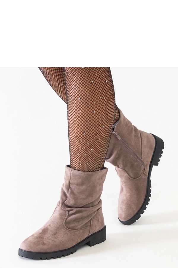 Brown Boots.Fabric and Heel Height