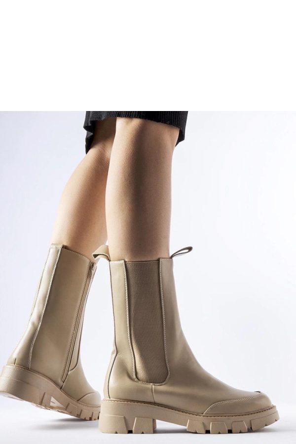 Beige Boots...Fabric and Heel Height