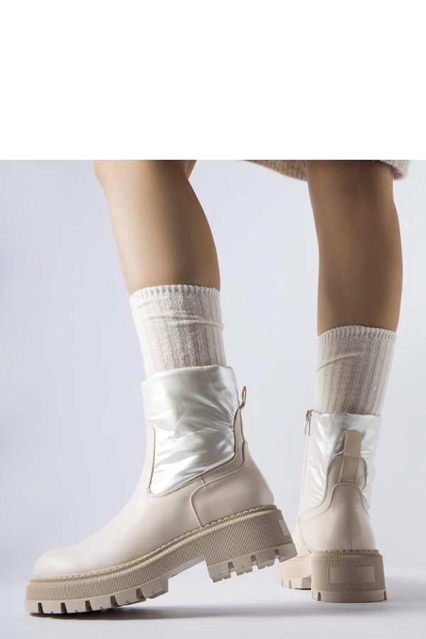 Beige Boots...Fabric and Heel Height