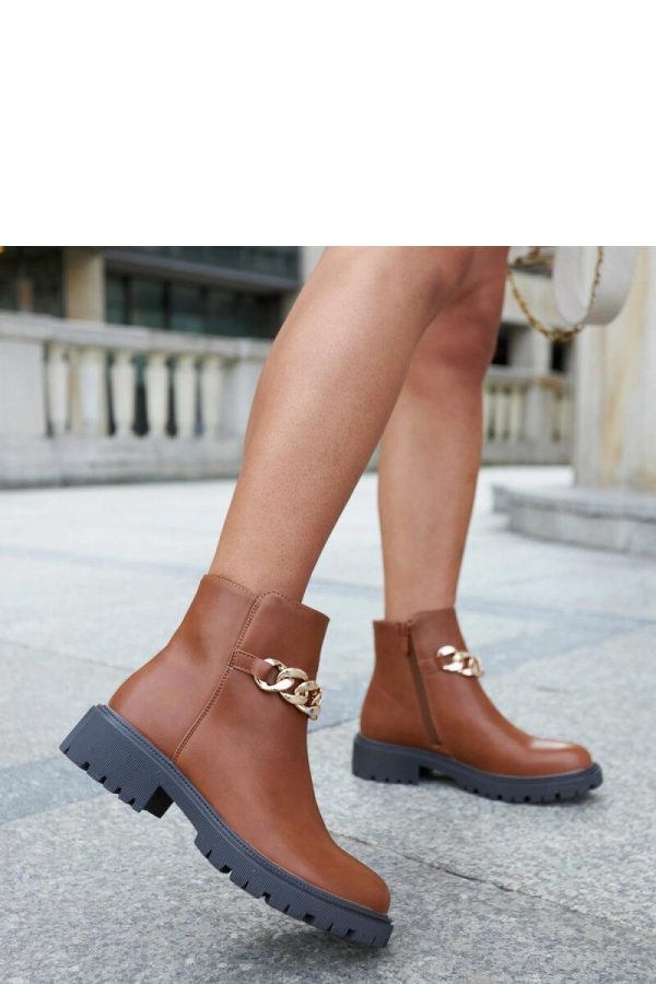 Brown Boots in Women`s Ankle Boots & Booties with Fabric and Heel Height