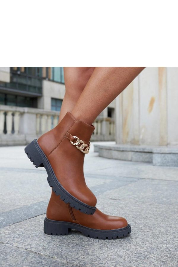 Brown Boots in Women`s Ankle Boots & Booties with Fabric and Heel Height