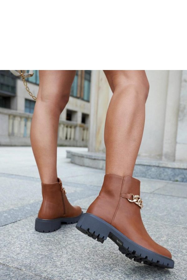 Brown Boots in Women`s Ankle Boots & Booties with Fabric and Heel Height