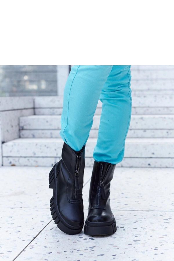 Black Boots in Women`s Ankle Boots & Booties with Fabric and Heel Height