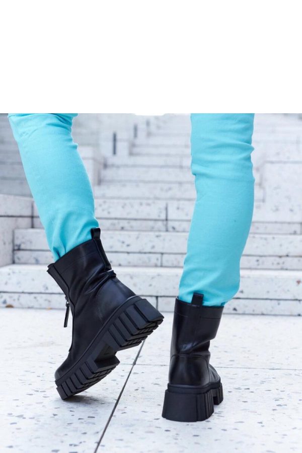 Black Boots in Women`s Ankle Boots & Booties with Fabric and Heel Height