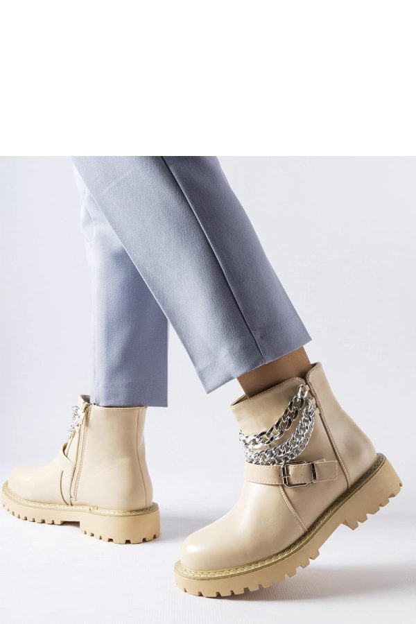 Beige Boots..Fabric and Heel Height
