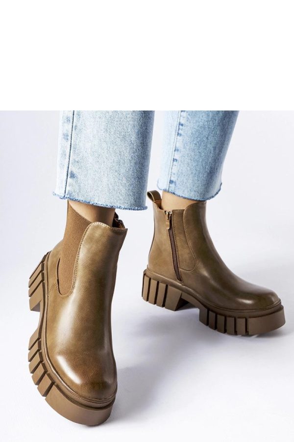 Brown Boots.Fabric and Heel Height