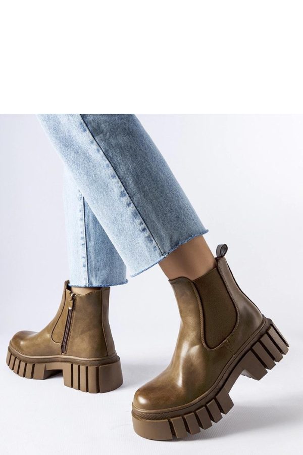 Brown Boots.Fabric and Heel Height
