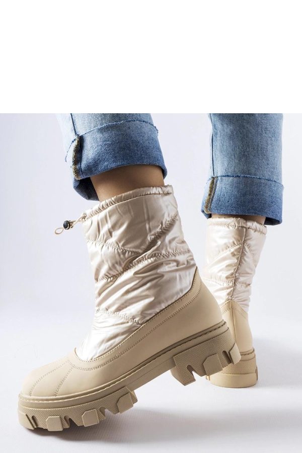 Beige Boots..Fabric and Heel Height