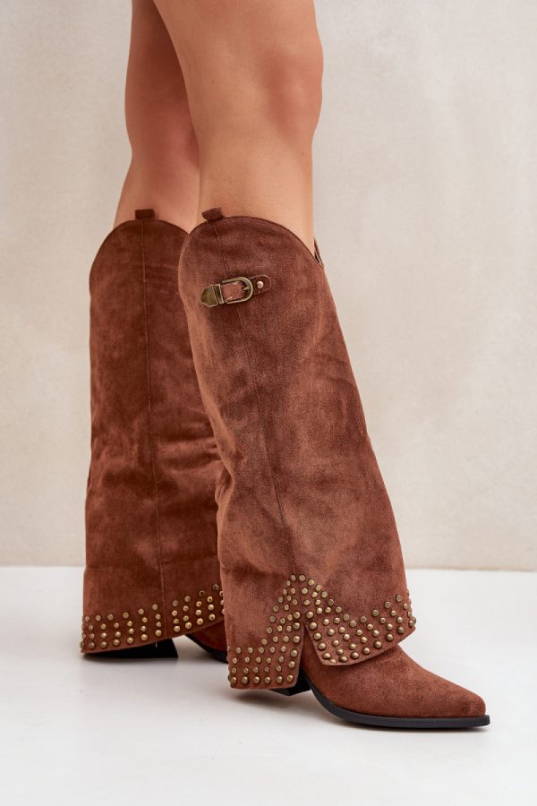brown Heel boots model 204659 Step in style