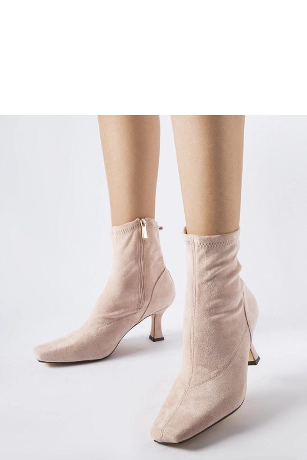 Pink Heel Boots..Fabric and Heel Height