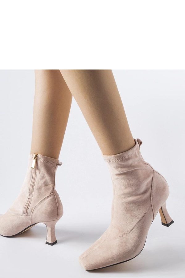 Pink Heel Boots..Fabric and Heel Height