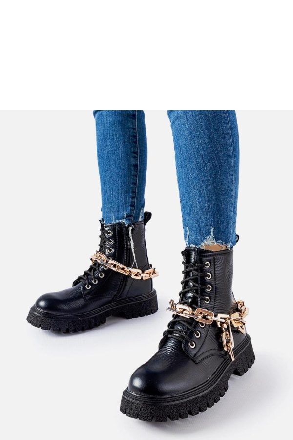 Black Trapper Shoes..Fabric and Heel Height