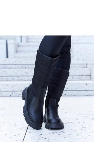 Black Thigh-Hight Boots...Heel Height