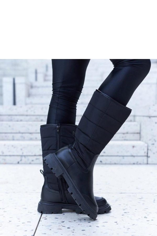 Black Thigh-Hight Boots...Heel Height