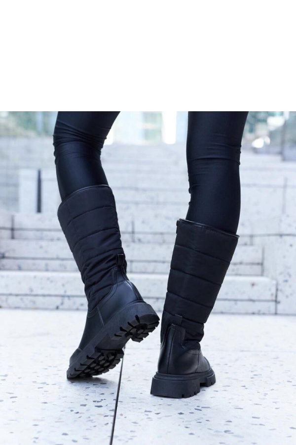 Black Thigh-Hight Boots...Heel Height