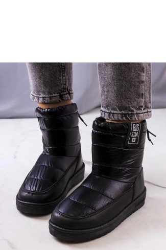 1053186 Black Snow Boots in Women`s Ankle Boots & Booties with Heel Height