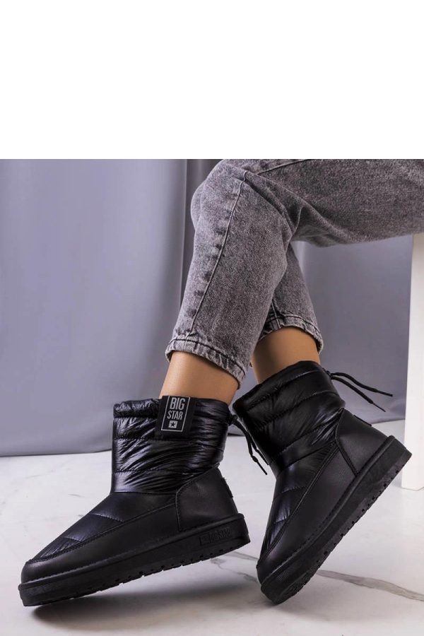 Black Snow Boots in Women`s Ankle Boots & Booties with Heel Height