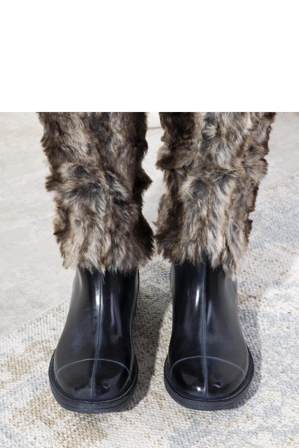 Blue Thigh-Hight Boots.Heel Height