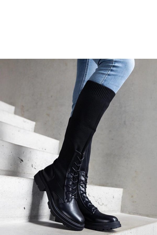 Black Thigh-Hight Boots...Heel Height