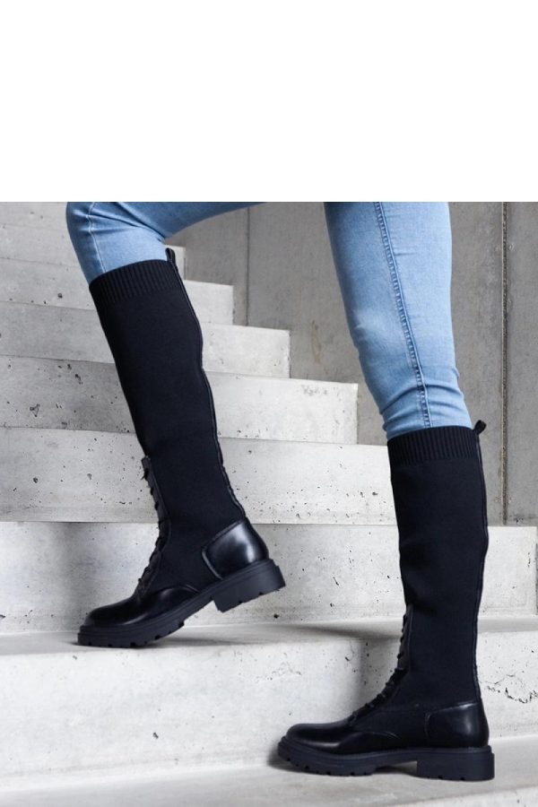 Black Thigh-Hight Boots...Heel Height