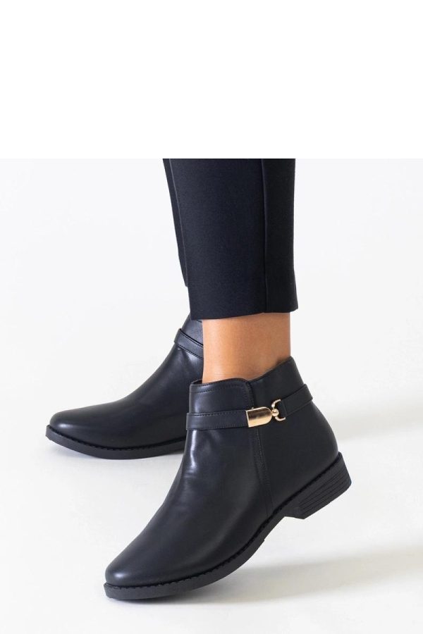 Black Boots in Women`s Ankle Boots & Booties with Fabric and Heel Height