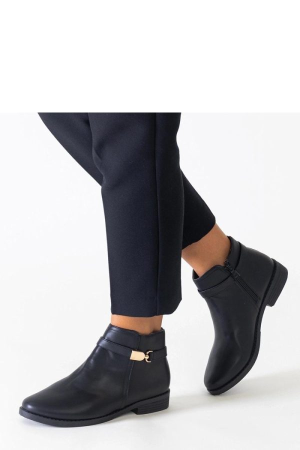 Black Boots in Women`s Ankle Boots & Booties with Fabric and Heel Height