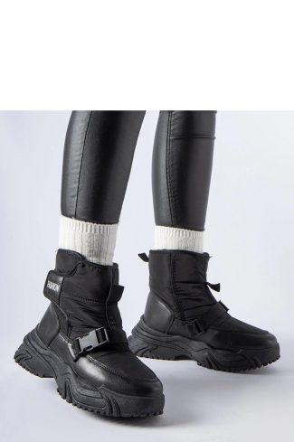 1053286 Black Snow Boots in Women`s Ankle Boots & Booties with Heel Height