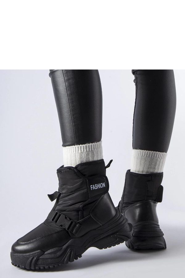 Black Snow Boots in Women`s Ankle Boots & Booties with Heel Height