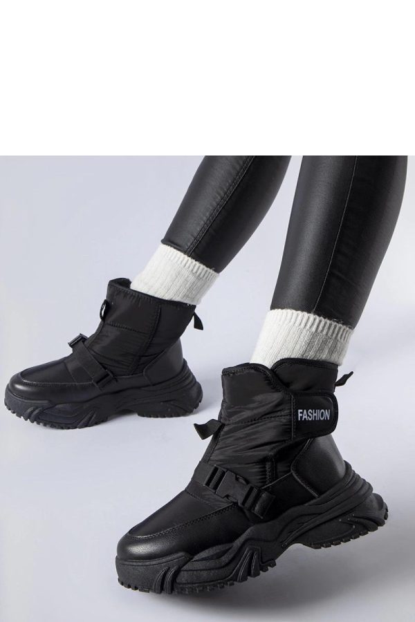 Black Snow Boots in Women`s Ankle Boots & Booties with Heel Height