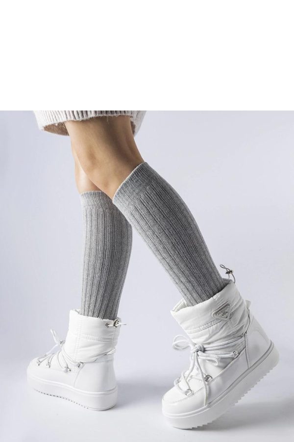 White Snow Boots in Women`s Ankle Boots & Booties with Heel Height