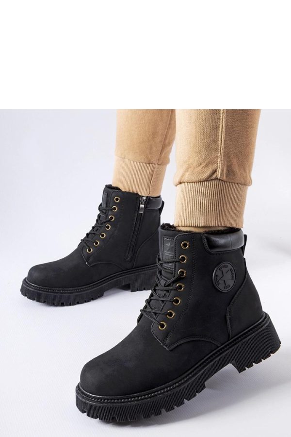 Black Boots in Women`s Ankle Boots & Booties with Fabric and Heel Height