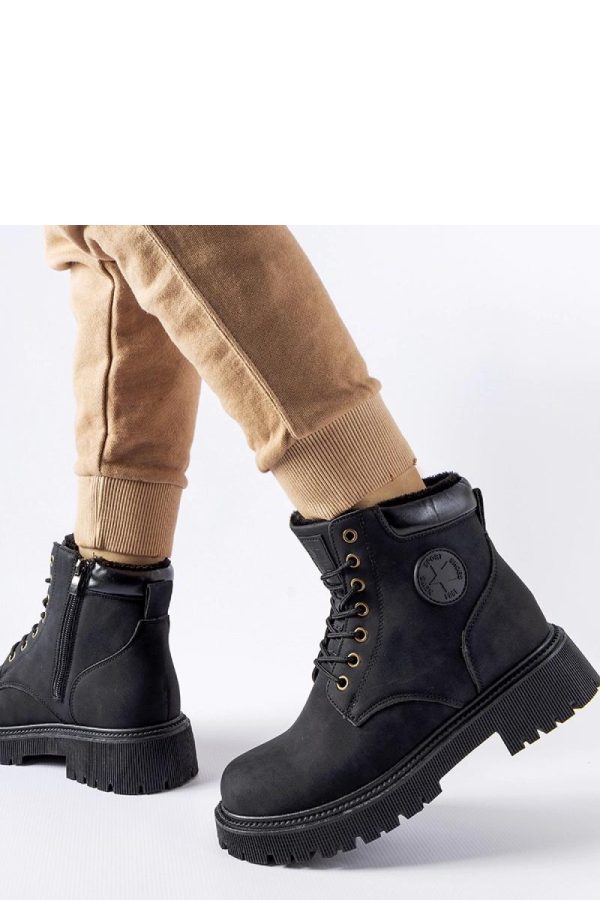 Black Boots in Women`s Ankle Boots & Booties with Fabric and Heel Height