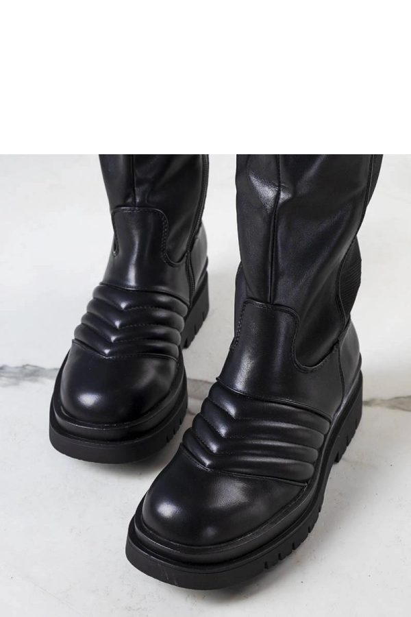 Black Thigh-Hight Boots....Heel Height