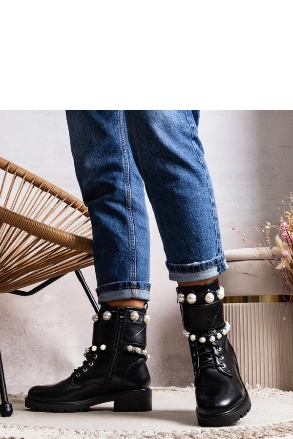Black Boots in Women`s Ankle Boots & Booties with Heel Height