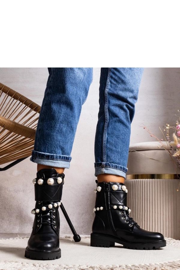 Black Boots in Women`s Ankle Boots & Booties with Heel Height